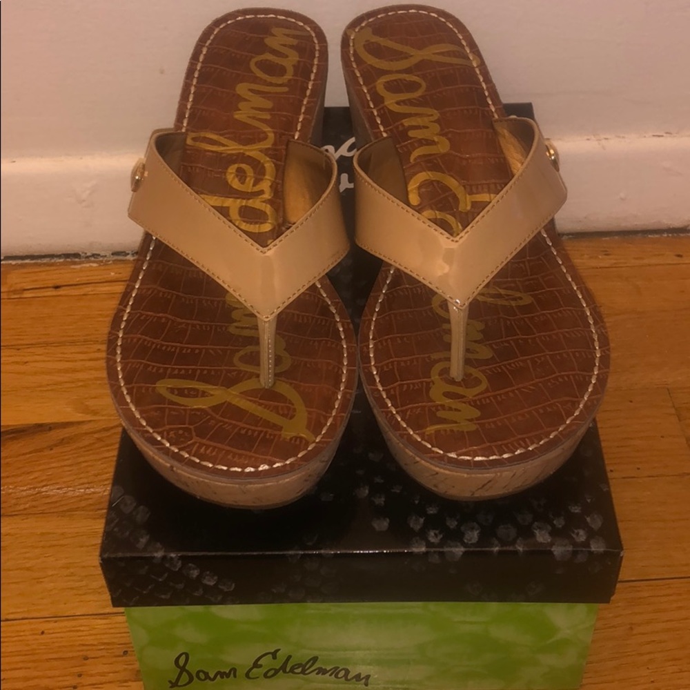 Sam Edelman wedge flip flop